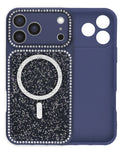 MagSafe Glitter Camera-Protecting Case for iPhone 17 Pro Max — Blue