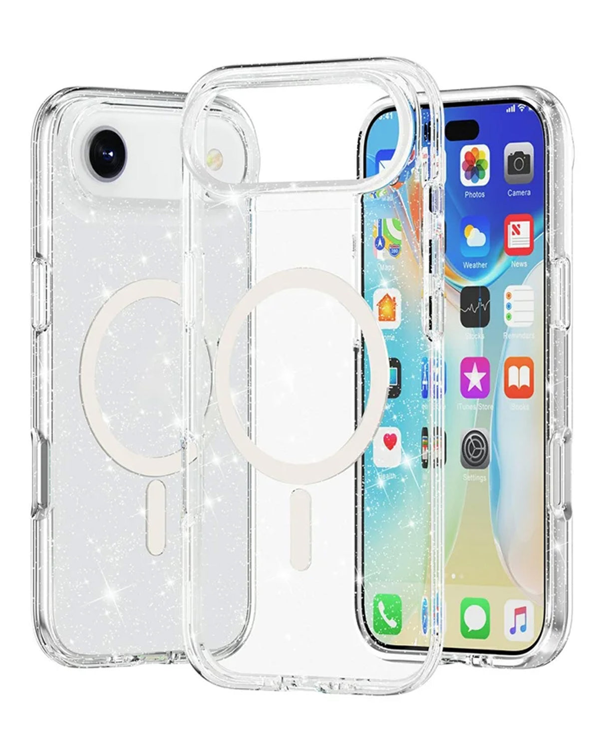 MagSafe Crystal Clear Glitter Case for iPhone Air