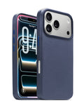 Leather Case for iPhone 17 Pro Max — Navy Blue