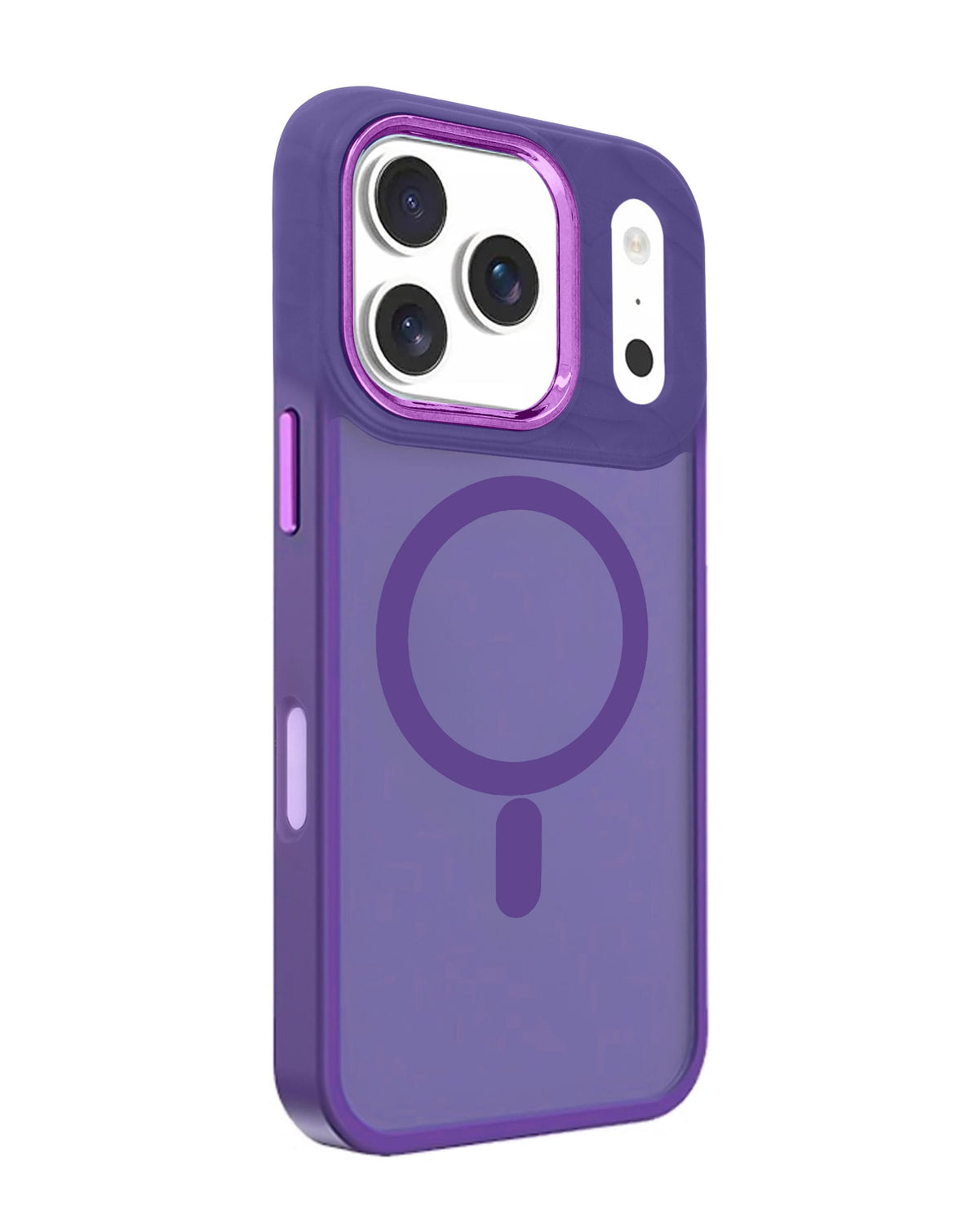 Magnetic Wireless-Charging Compatible Case for iPhone 17 Pro / 18 Pro — Purple
