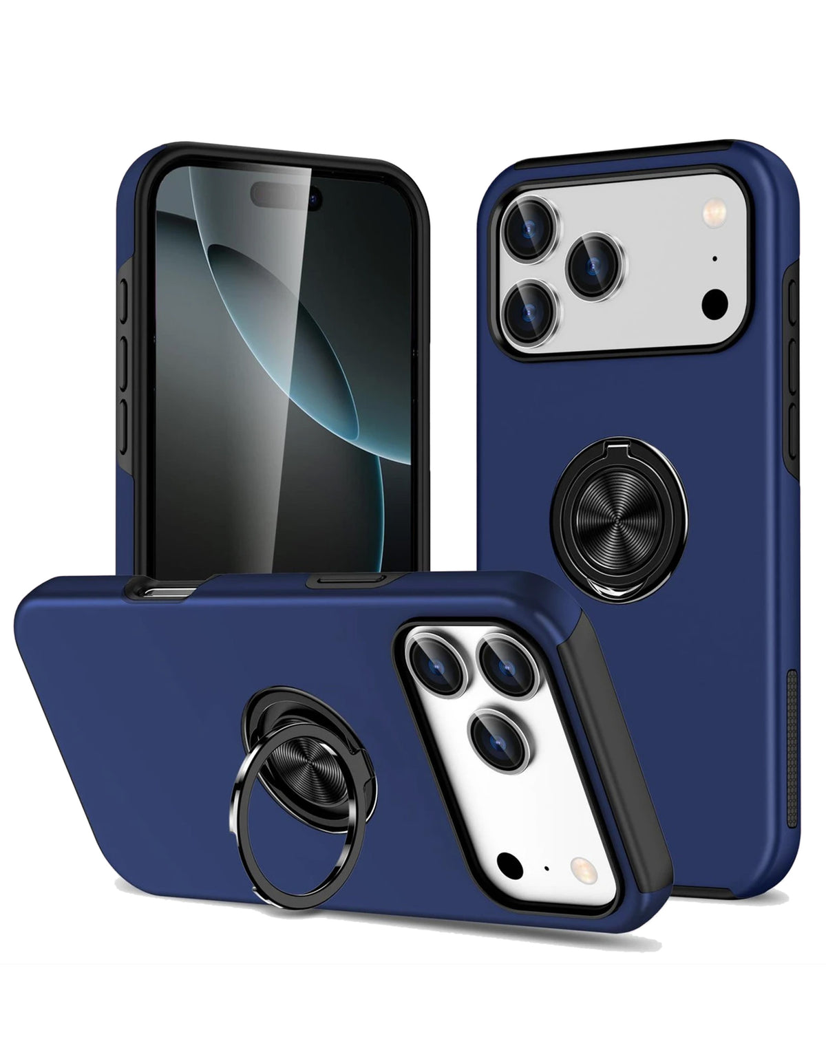 Magnetic Heavy-Duty Shockproof Case for iPhone 17 Pro / 18 Pro — Navy