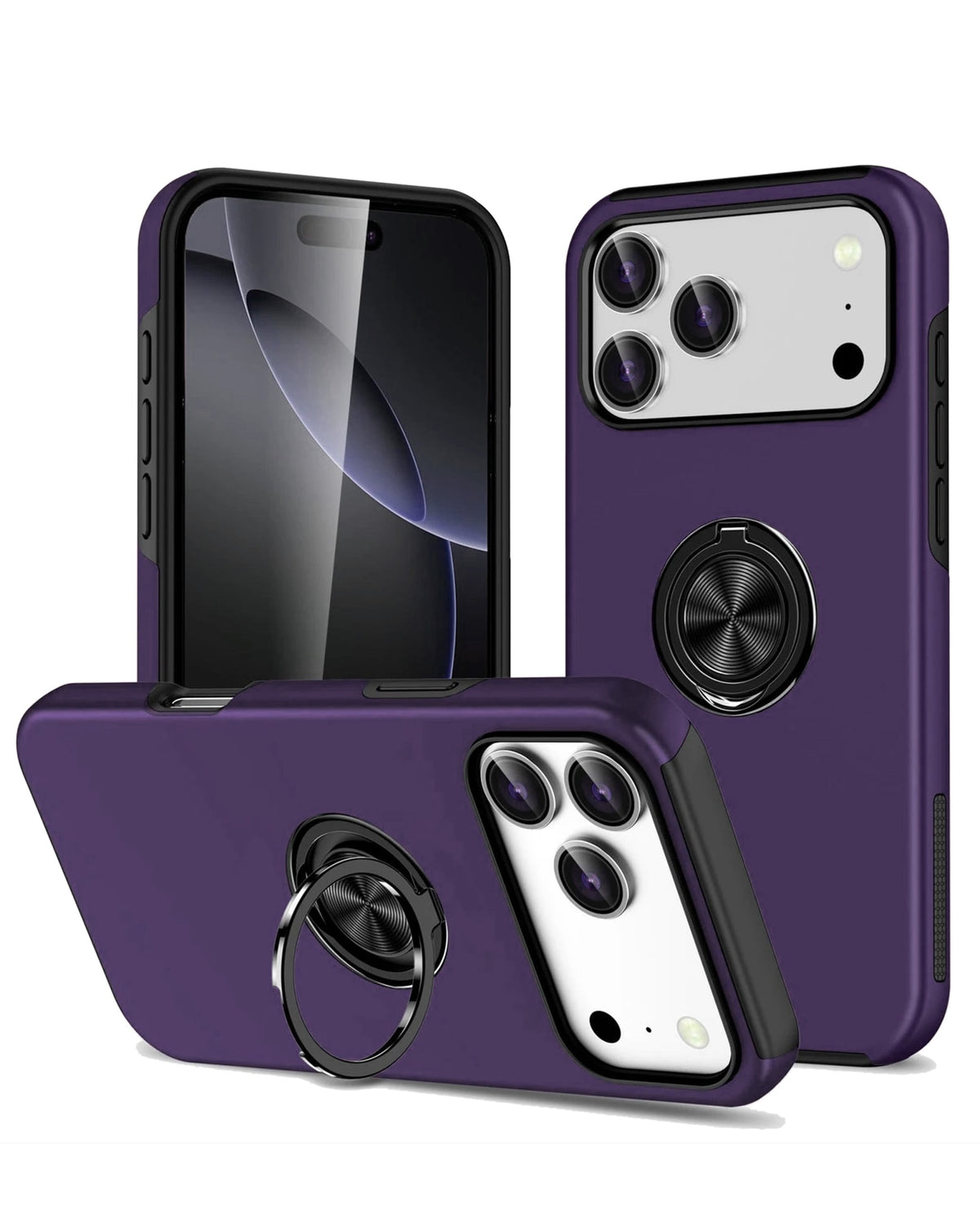 Magnetic Heavy-Duty Shockproof Case for iPhone 17 Pro / 18 Pro — Purple