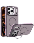 Kickstand Wireless-Charging Compatible Slim Case for iPhone 17 Pro / 18 Pro — Pink