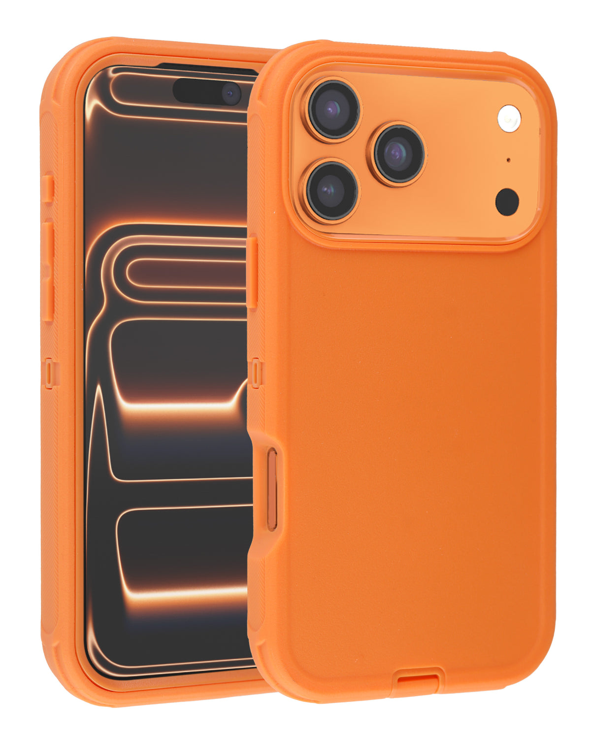 Heavy-Duty Shockproof Case for iPhone 17 Pro / 18 Pro — Orange