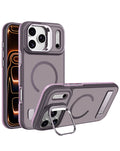 Kickstand Crystal Clear Camera-Protecting Case for iPhone 17 Pro / 18 Pro — Pink