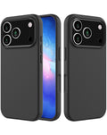 Soft Silicone Case for iPhone 17 Pro / 18 Pro — Black