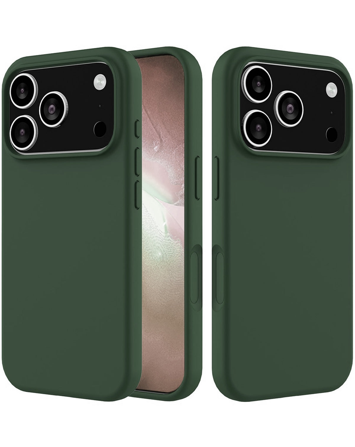 Soft Silicone Case for iPhone 17 Pro / 18 Pro — Green