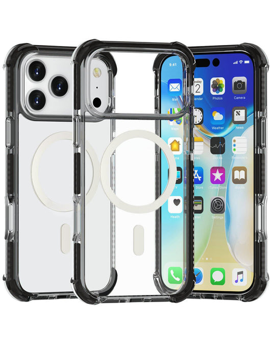 Wireless-Charging Compatible Case for iPhone 17 Pro / 18 Pro — Black