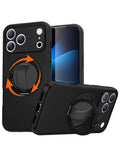 Heavy-Duty Shockproof Kickstand Full-Body Case for iPhone 17 Pro / 18 Pro — Black