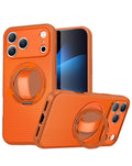 Heavy-Duty Shockproof Kickstand Full-Body Case for iPhone 17 Pro / 18 Pro — Orange