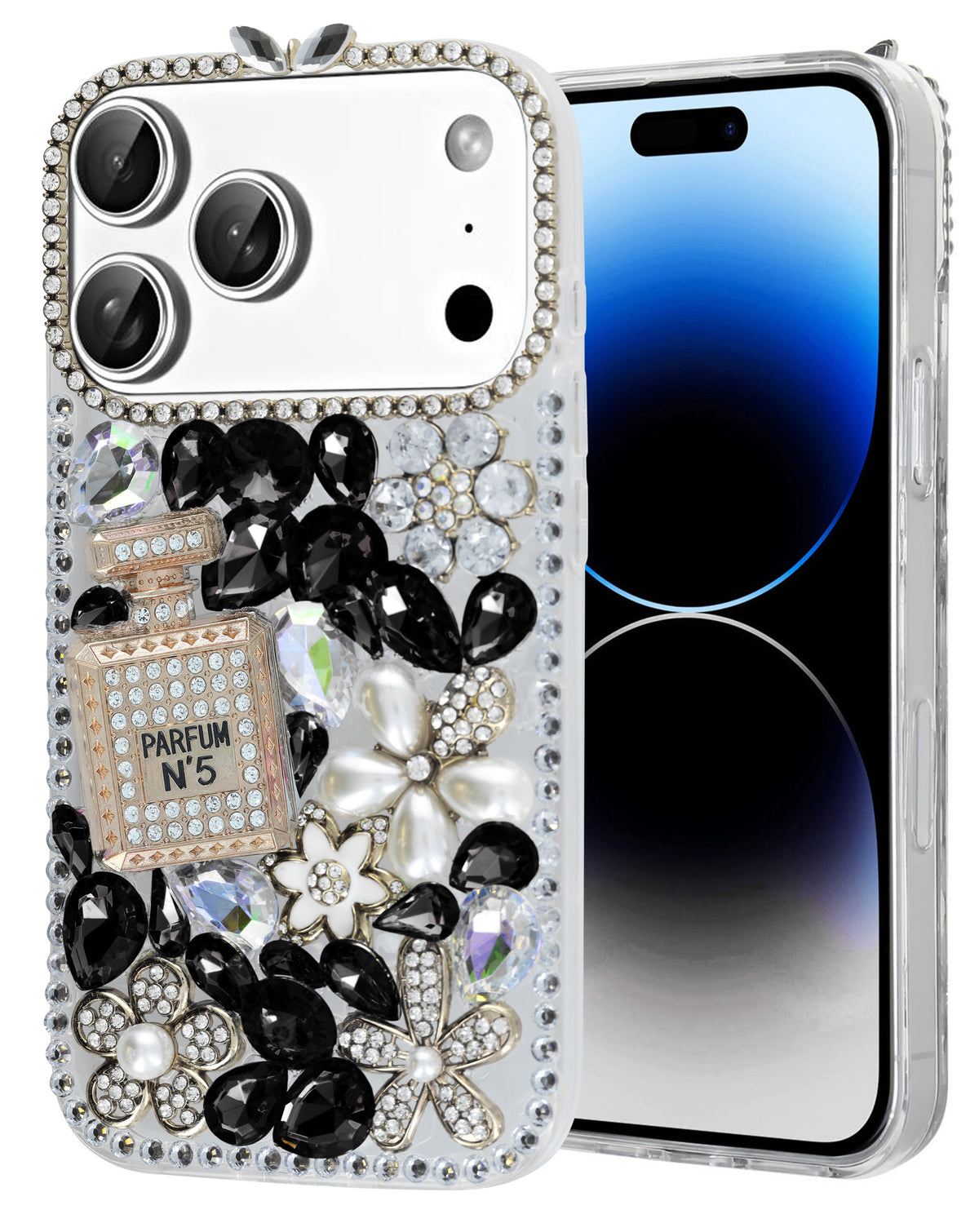 Crystal Clear Soft Silicone Case for iPhone 17 Pro / 18 Pro — Black