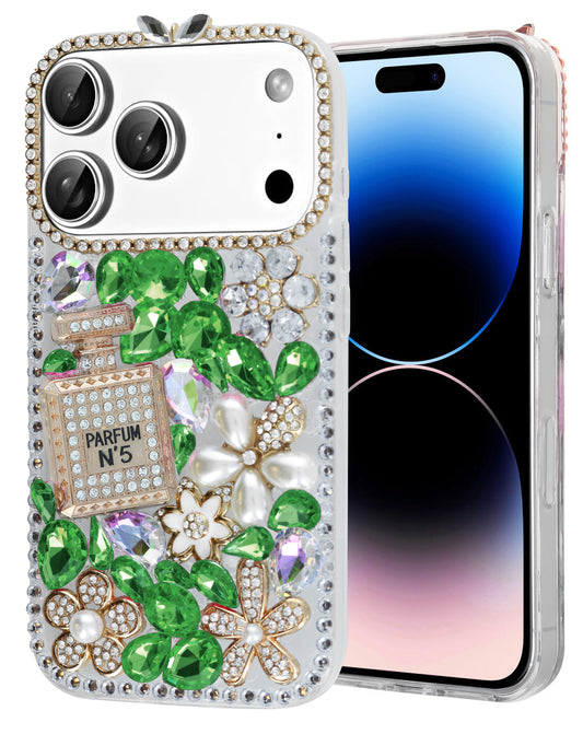Crystal Clear Soft Silicone Case for iPhone 17 Pro / 18 Pro — Green