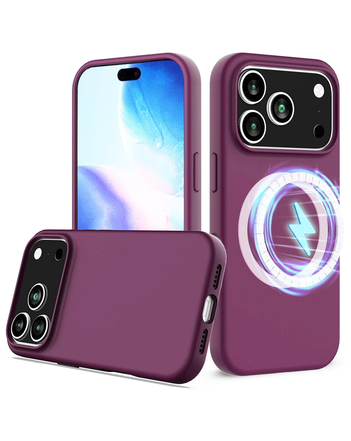 Soft Silicone Wireless-Charging Compatible Case for iPhone 17 Pro / 18 Pro