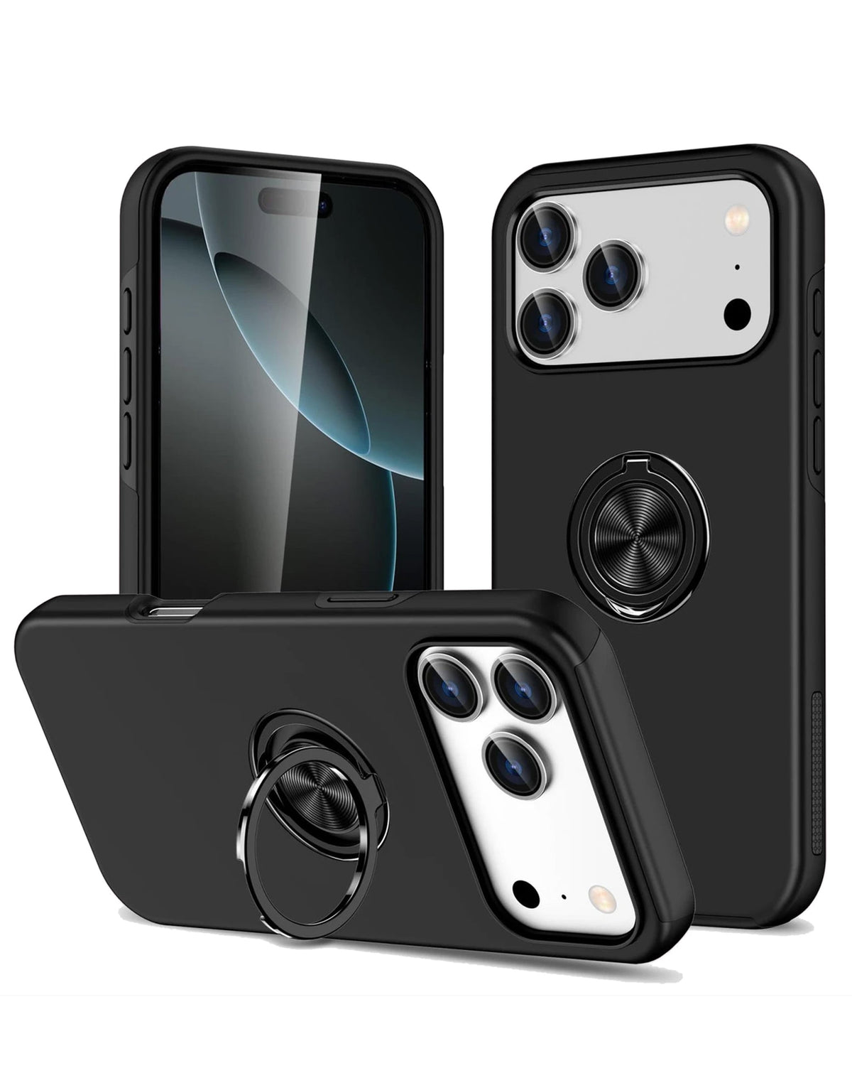 Magnetic Heavy-Duty Shockproof Case for iPhone 17 Pro Max / 18 Pro Max — Black