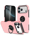 Magnetic Heavy-Duty Shockproof Case for iPhone 17 Pro Max / 18 Pro Max — Pink