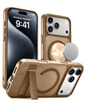 Magnetic Kickstand Case for iPhone 17 Pro Max / 18 Pro Max — Brown