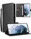 Wallet Leather Case for iPhone 17 Pro Max / 18 Pro Max — Black