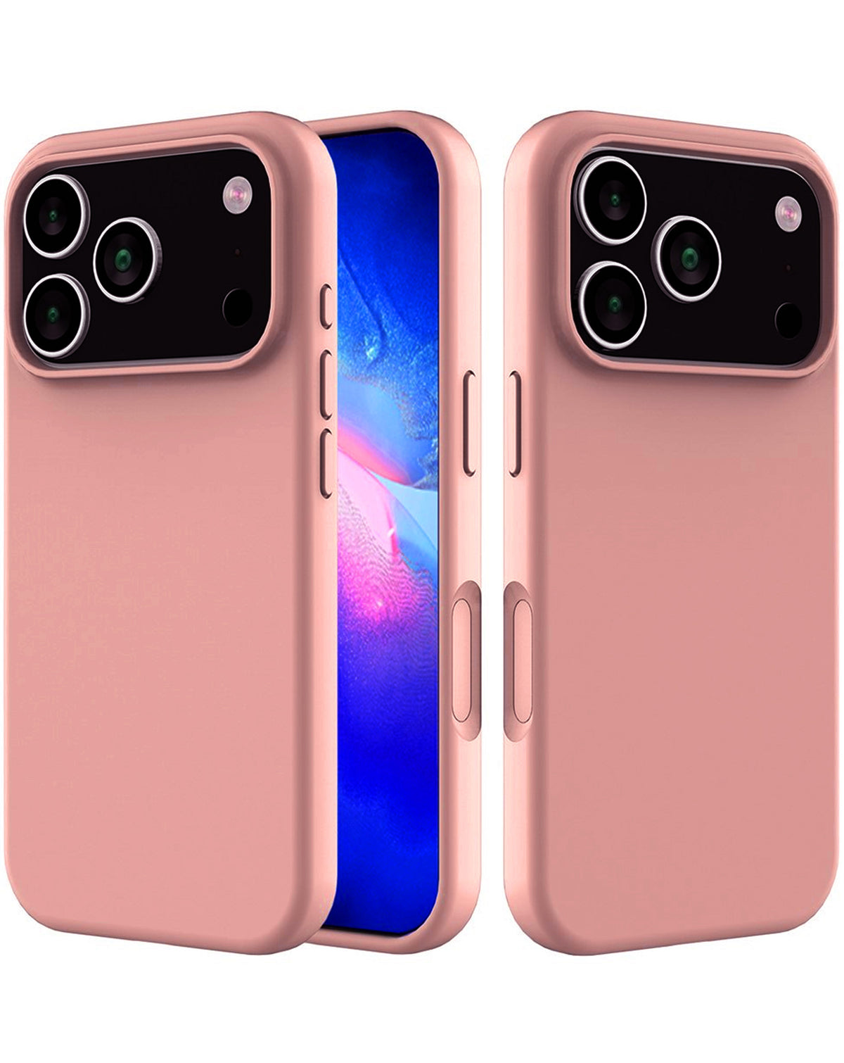 Soft Silicone Case for iPhone 17 Pro Max / 18 Pro Max — Pink
