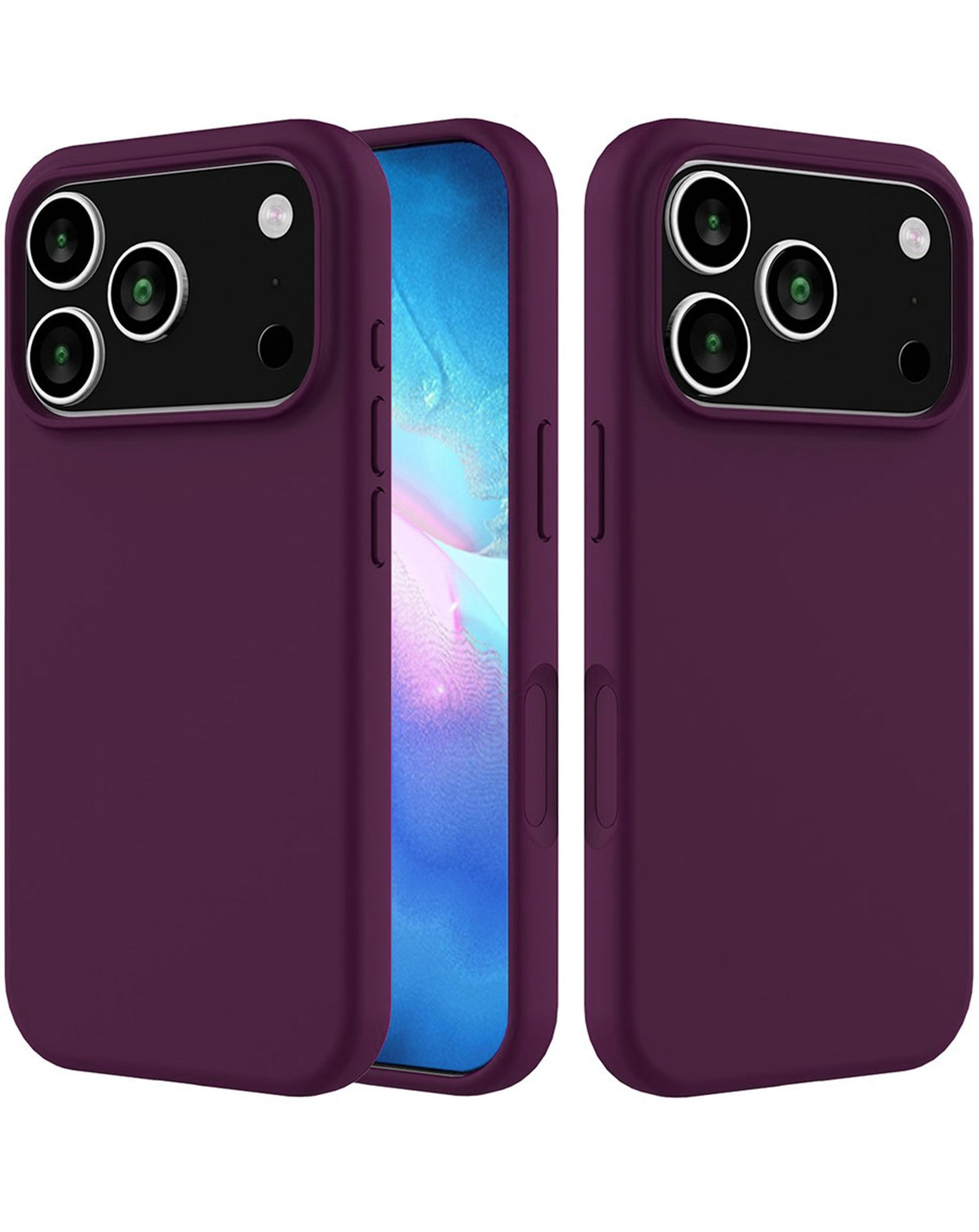 Soft Silicone Case for iPhone 17 Pro Max / 18 Pro Max — Purple