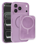 Magnetic Wallet Glitter Case for iPhone 17 Pro Max / 18 Pro Max — Purple