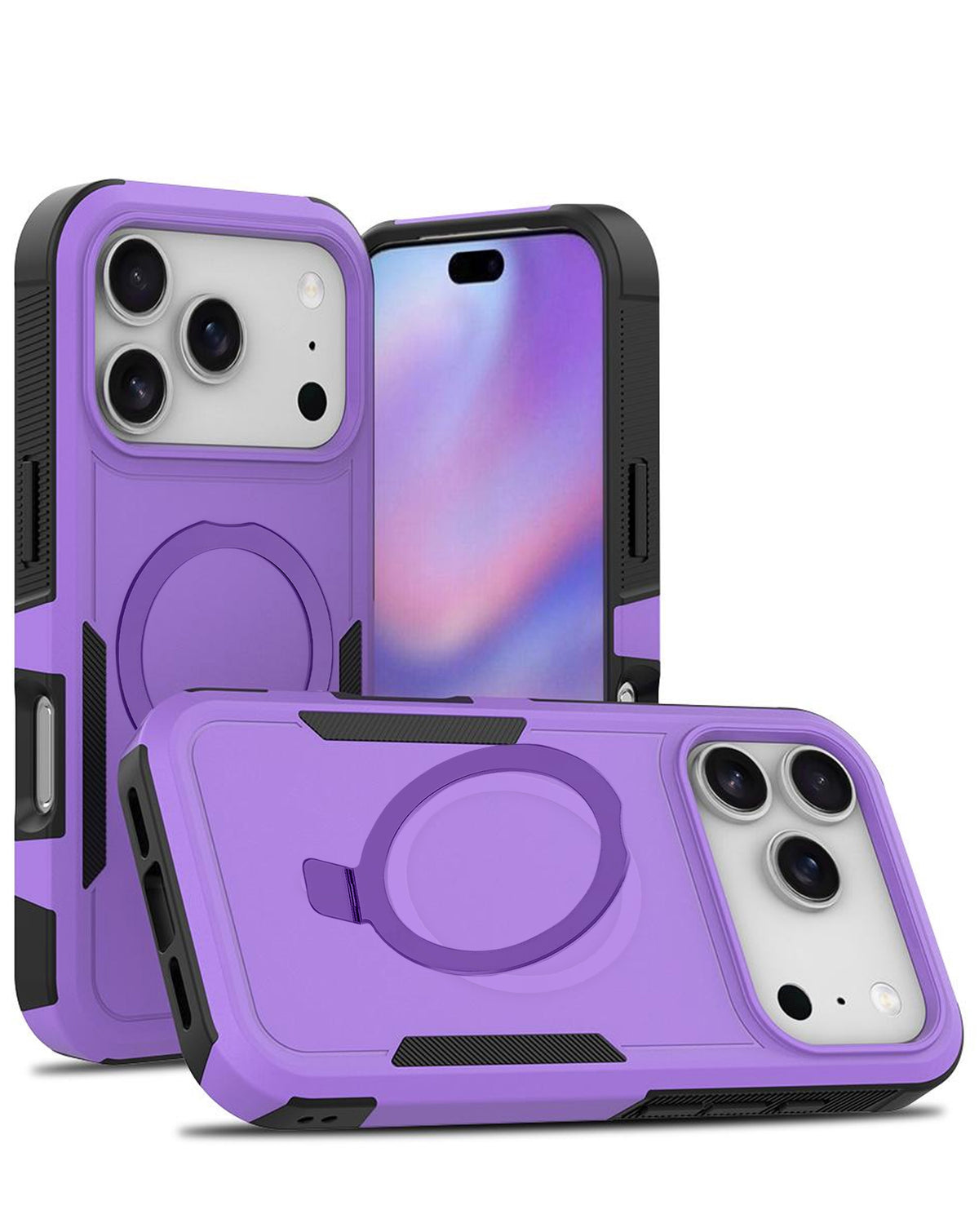 Magnetic Full-Body Case for iPhone 17 Pro Max / 18 Pro Max — Purple