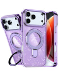 Kickstand Glitter Case for iPhone 17 Pro Max / 18 Pro Max — Purple