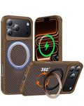 Magnetic Kickstand Full-Body Case for iPhone 17 Pro Max / 18 Pro Max — Gold