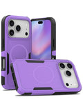Magnetic Heavy-Duty Shockproof Case for iPhone 17 Pro Max / 18 Pro Max — Purple