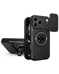 Magnetic Kickstand Camera-Protecting Case for iPhone 17 Pro Max / 18 Pro Max — Black