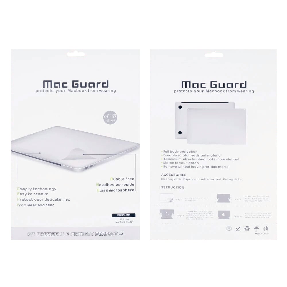 Protective Protective Film for MacBook Pro A2485 / A2780 / A2991 — Silver