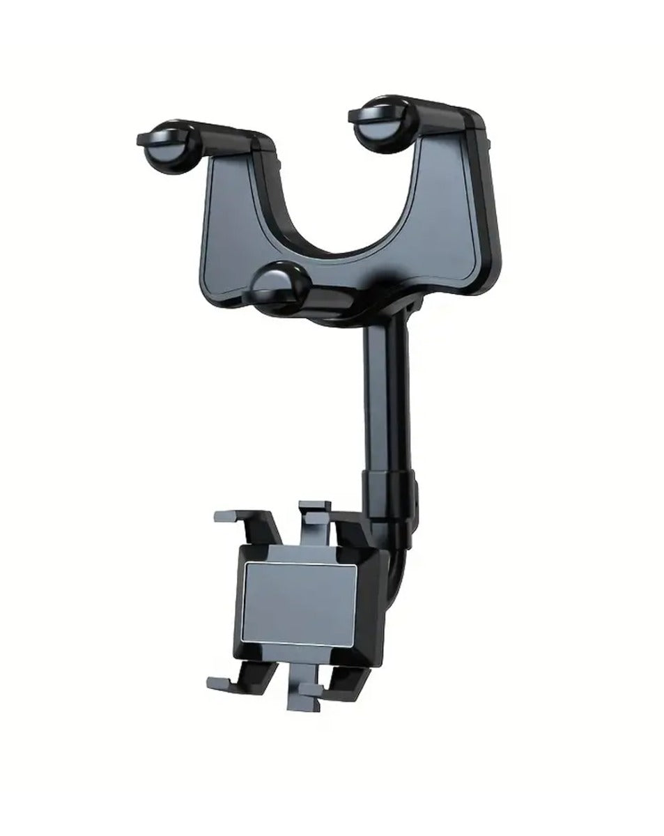 Rearview Mirror Smartphone Clip Mount - Black