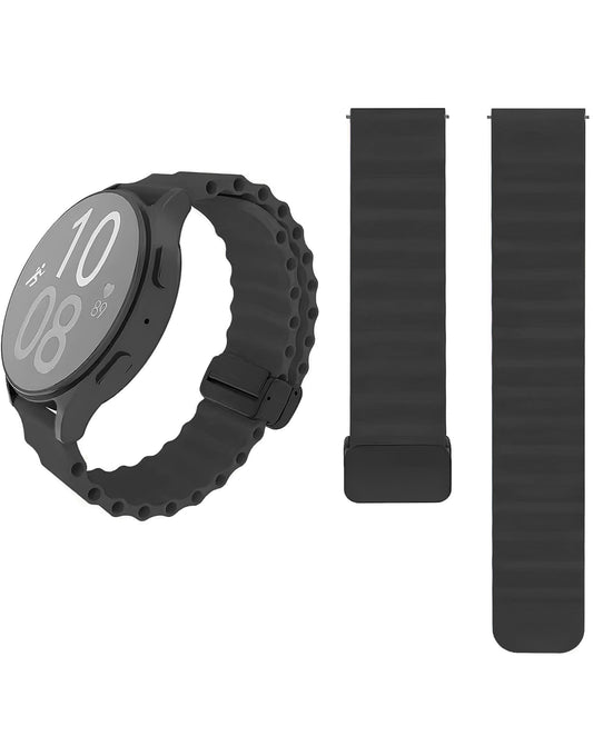 Magnetic Soft Silicone Band for Galaxy Watch 20mm — Black
