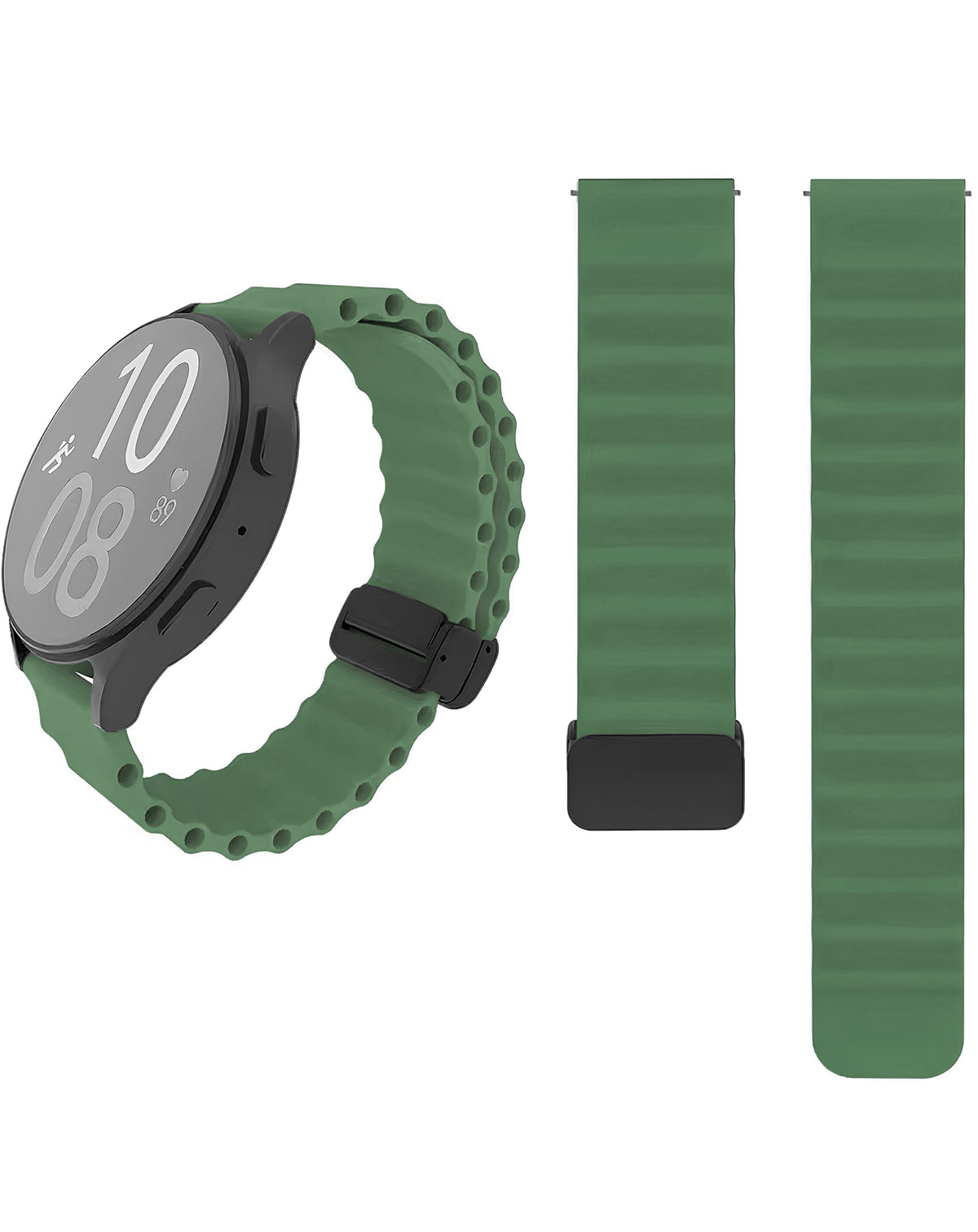 Magnetic Soft Silicone Band for Galaxy Watch 20mm — Green