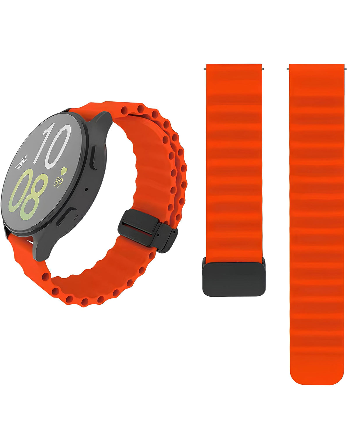 Magnetic Soft Silicone Band for Galaxy Watch 20mm — Red