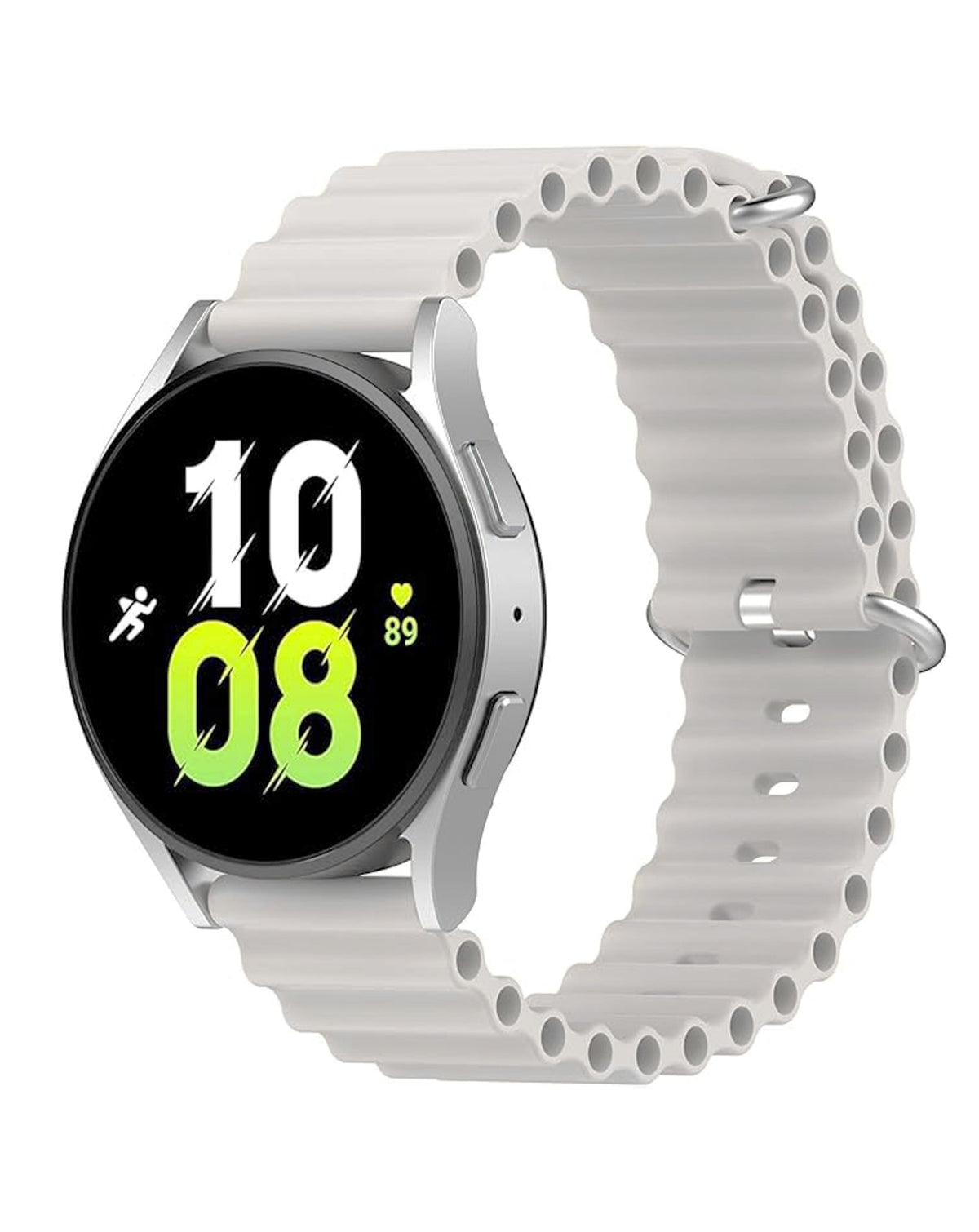 Soft Silicone Band for Galaxy Watch 22mm — White