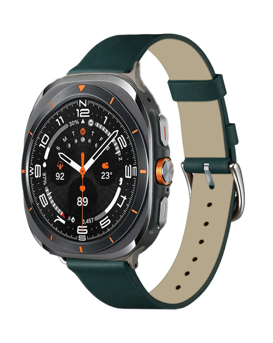 Leather Case for Galaxy Watch 22mm — Dark Green