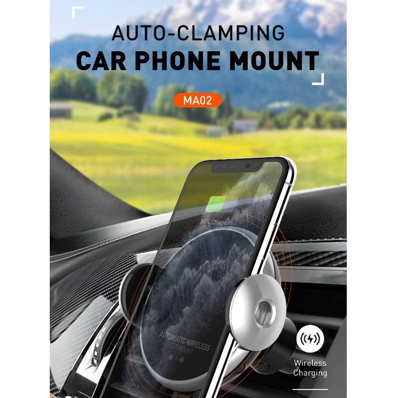 LDNIO MA02 Fast Wireless Charging Automatic Car Mount — 10W