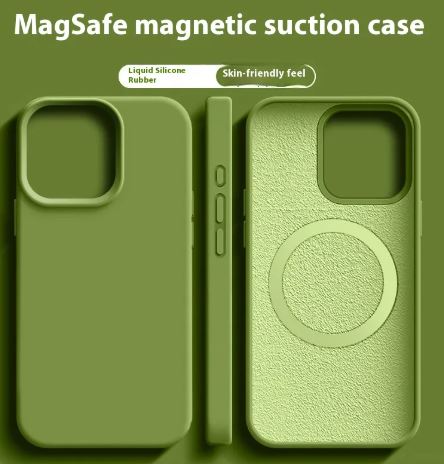 The Velvet — Liquid Silicone MagSafe Case
