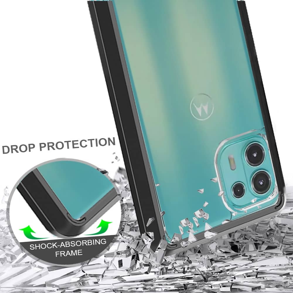 Hybrid Case for Moto Edge 20 Lite — Black