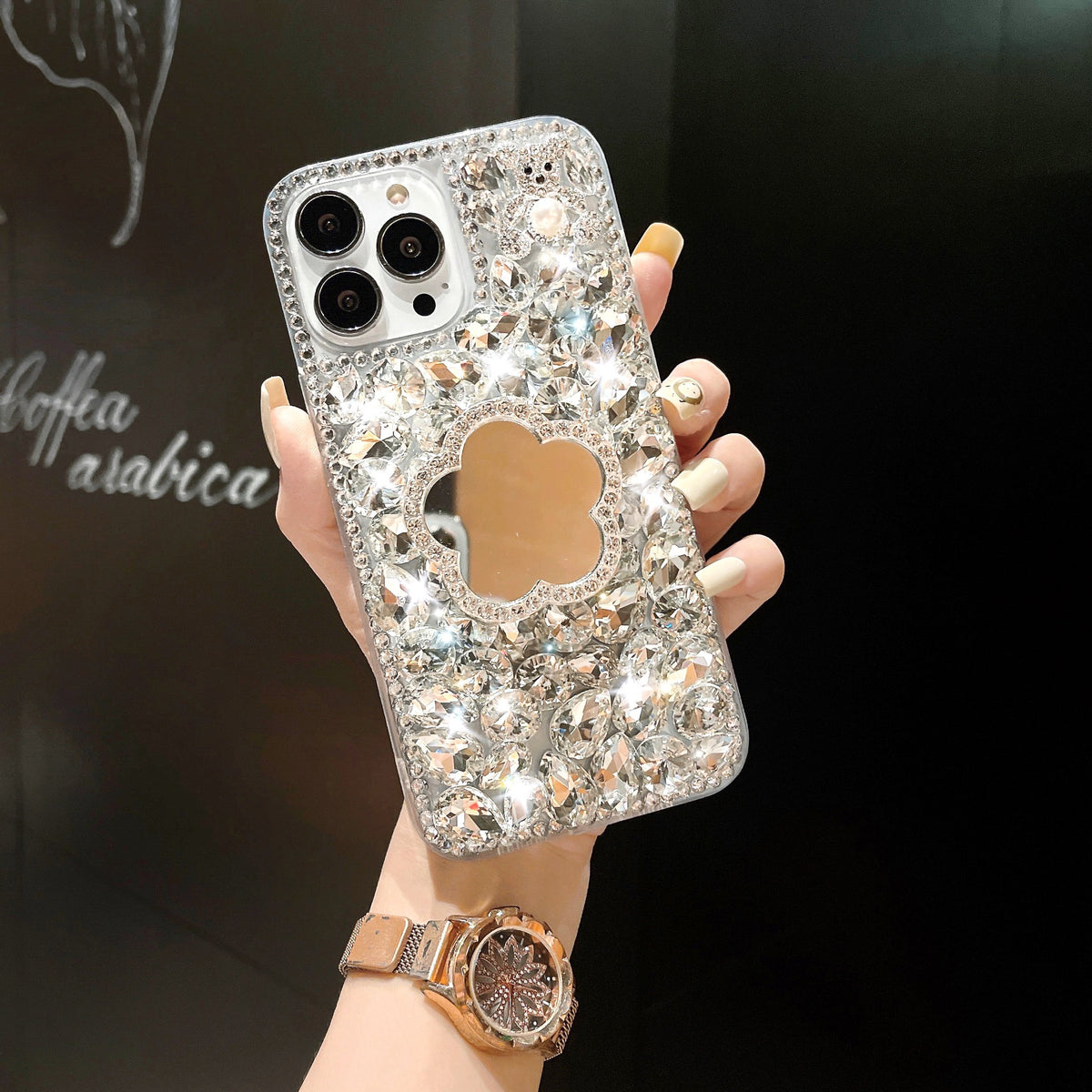 The Starry — Rhinestone Mirror Case