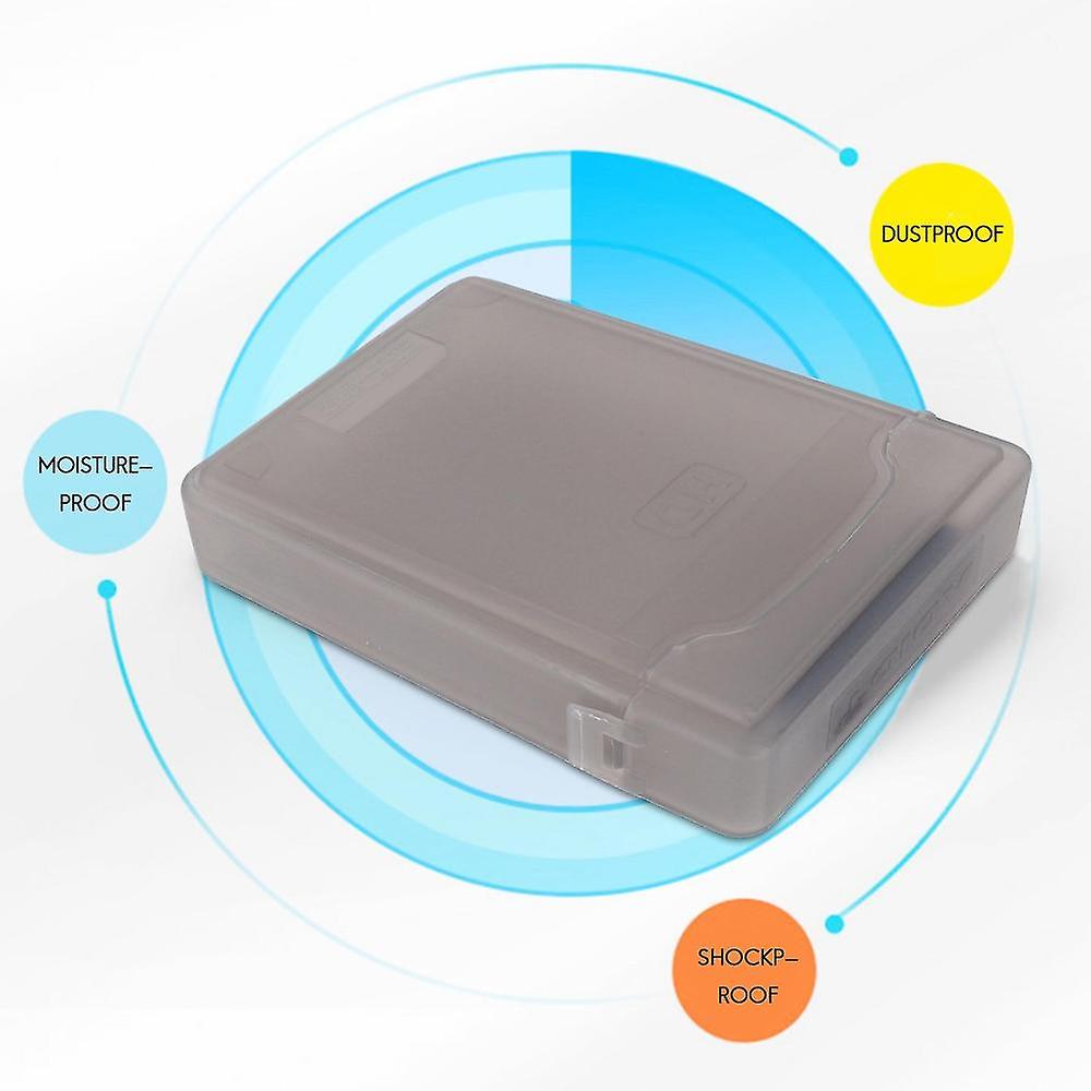 3.5" Hdd Plastic Protective Case — Gray