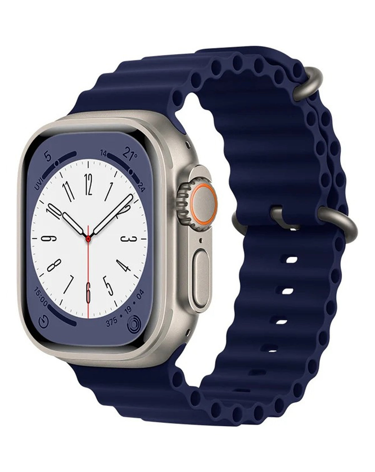 Soft Silicone Strap for Apple Watch 38 / 40 / 41mm — Navy Blue