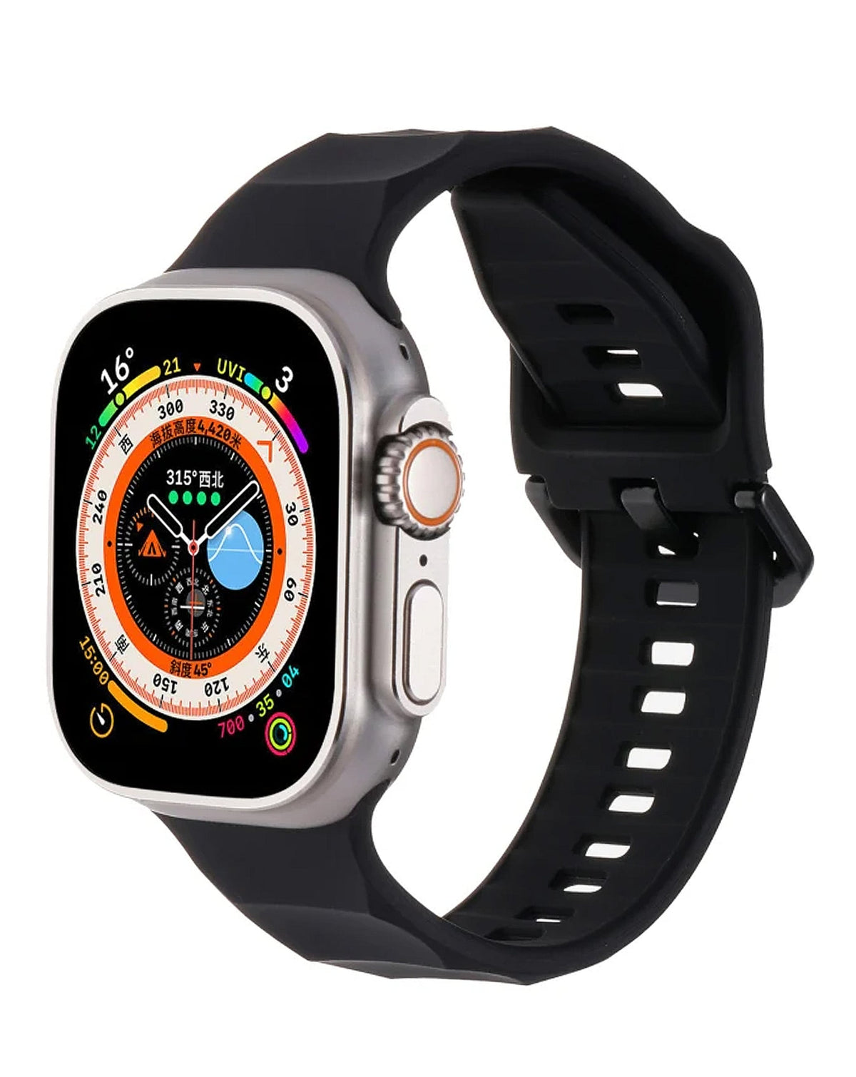 Soft Silicone Strap for Apple Watch 38 / 40 / 41mm — Black