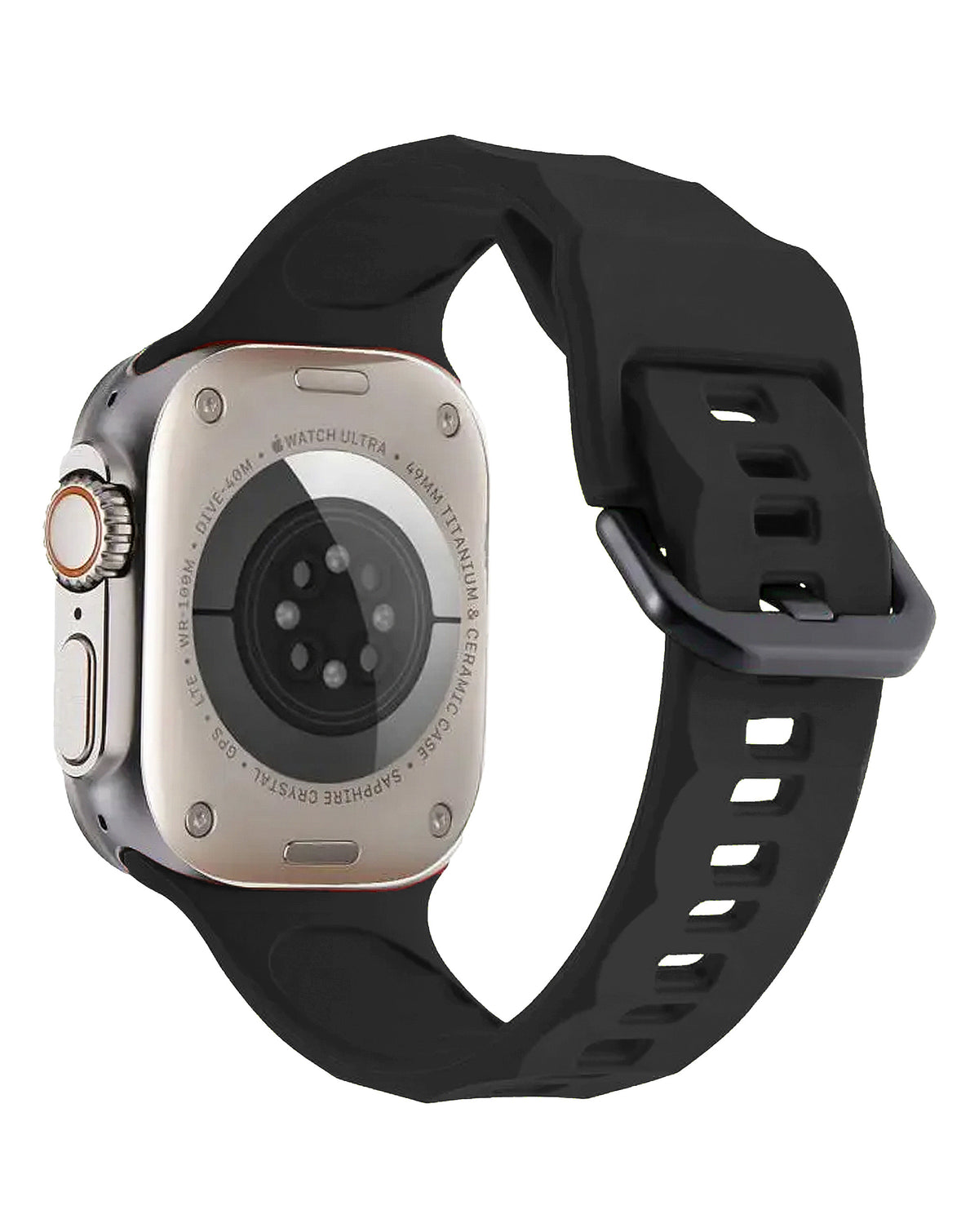 Soft Silicone Strap for Apple Watch 38 / 40 / 41mm — Black