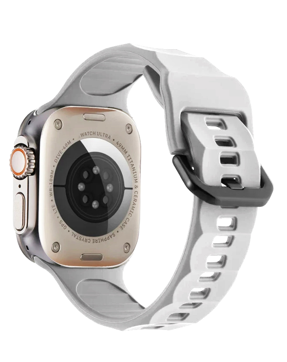 Soft Silicone Strap for Apple Watch 38 / 40 / 41mm — White