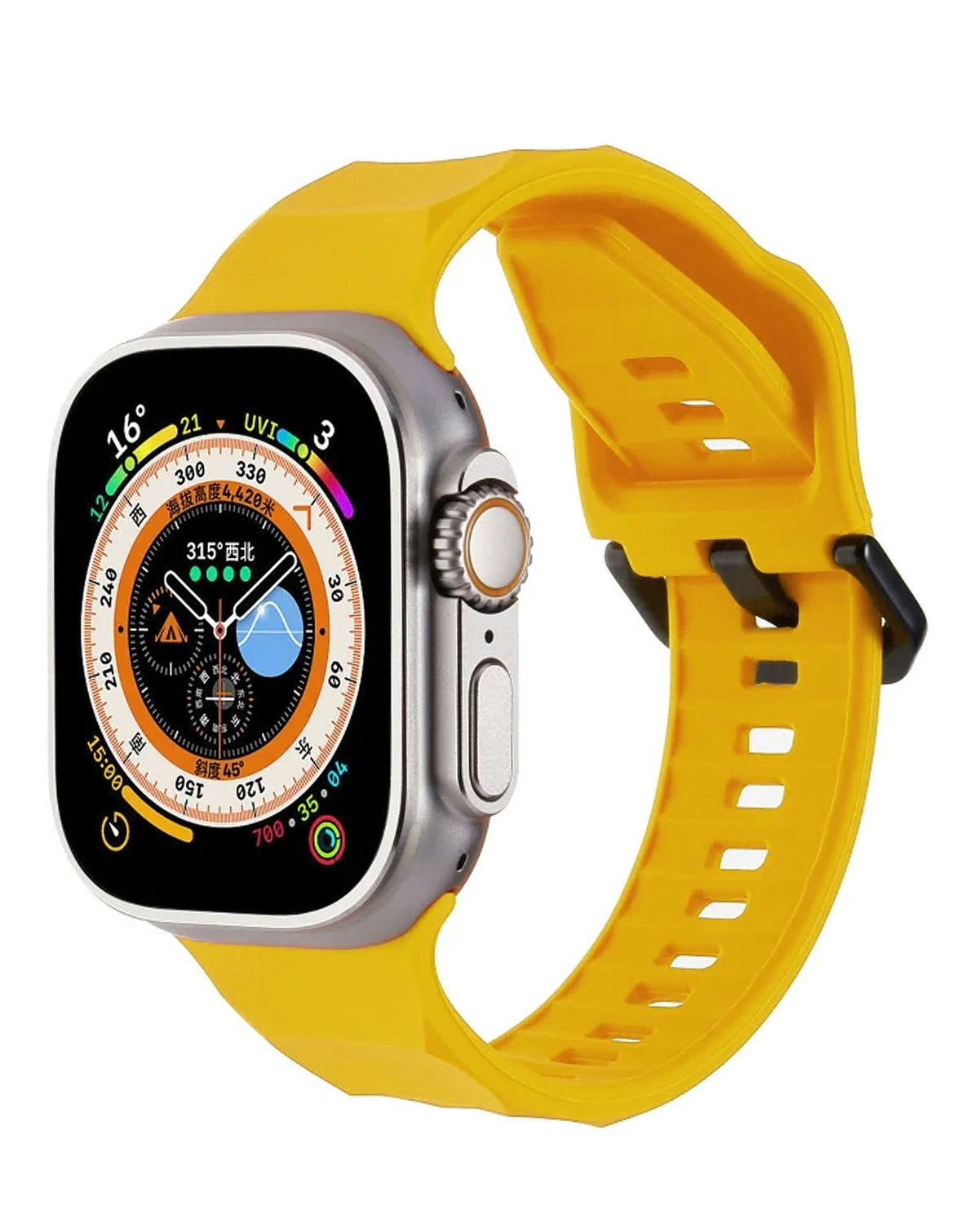 Soft Silicone Strap for Apple Watch 38 / 40 / 41mm — Yellow