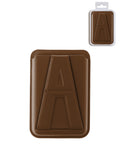 A Design Leather Magnetic Card Wallet Holder with Stand - Brown
