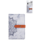Universal Back Phone Datura Flower Leather Card Slot — Purple