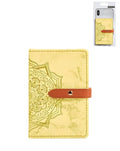 Universal Back Phone Datura Flower Leather Card Slot — Yellow