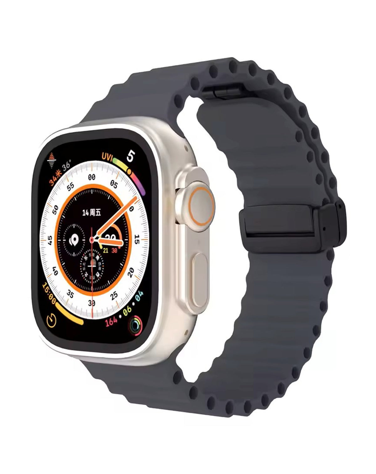 Magnetic Soft Silicone Band for Apple Watch 42 / 44 / 45 / 46 / 49mm